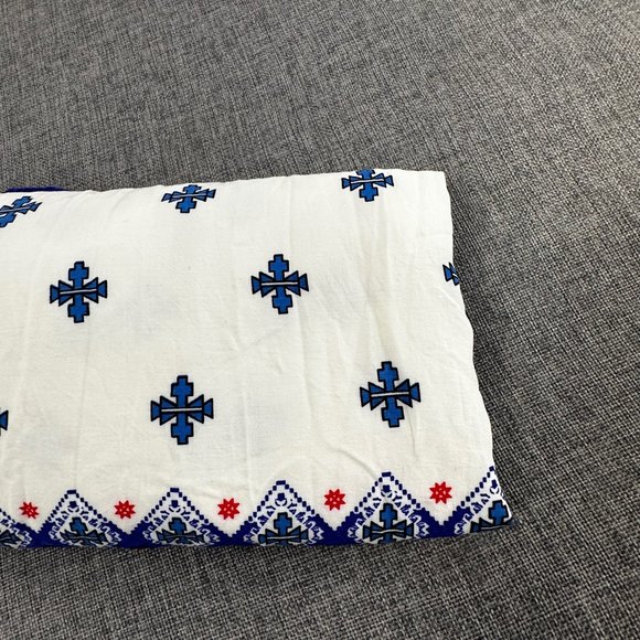 Lulu's‎ Mini Dress Relaxed Fit Blue & Ivory Sleeveless Small Lined Lightweight - Picture 14 of 15